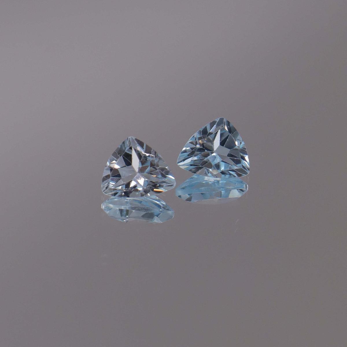2.76ct Sky Blue Topaz Trillion  pair DXBCS1213