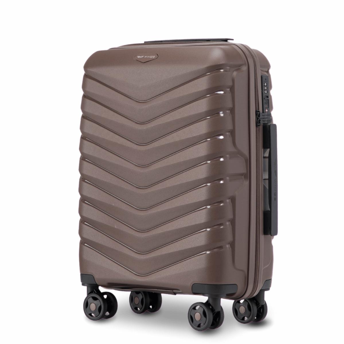 Cabin Wings PHOENIX polypropylene suitcase 20" BROWN