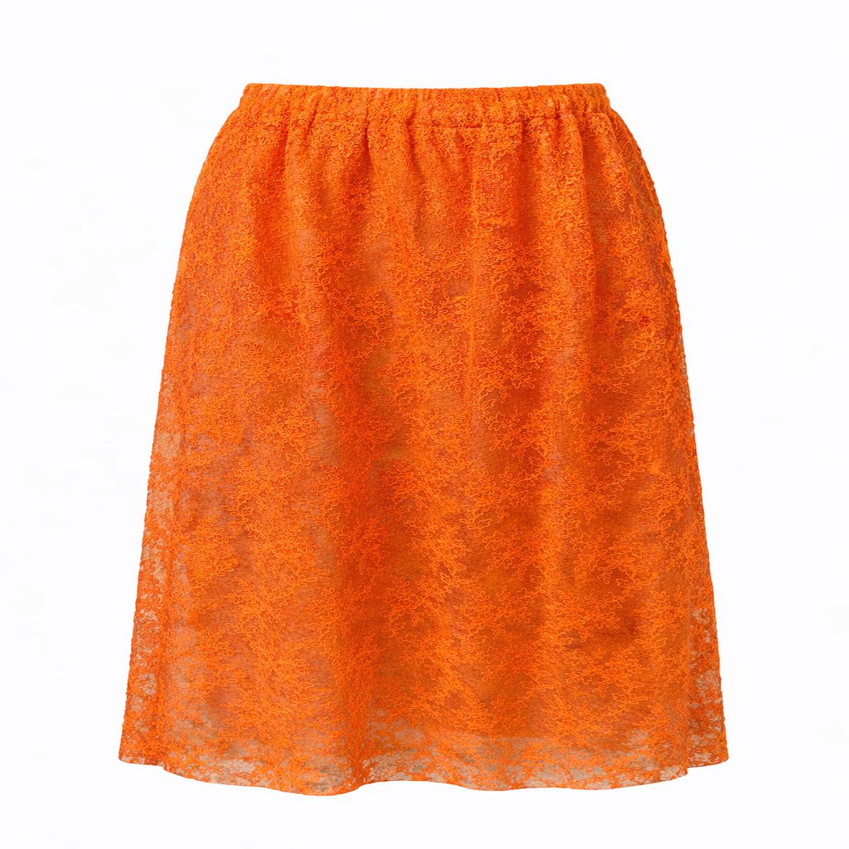 FROUFROU SKIRT SHIMMERY LACE ORANGE MCL00774