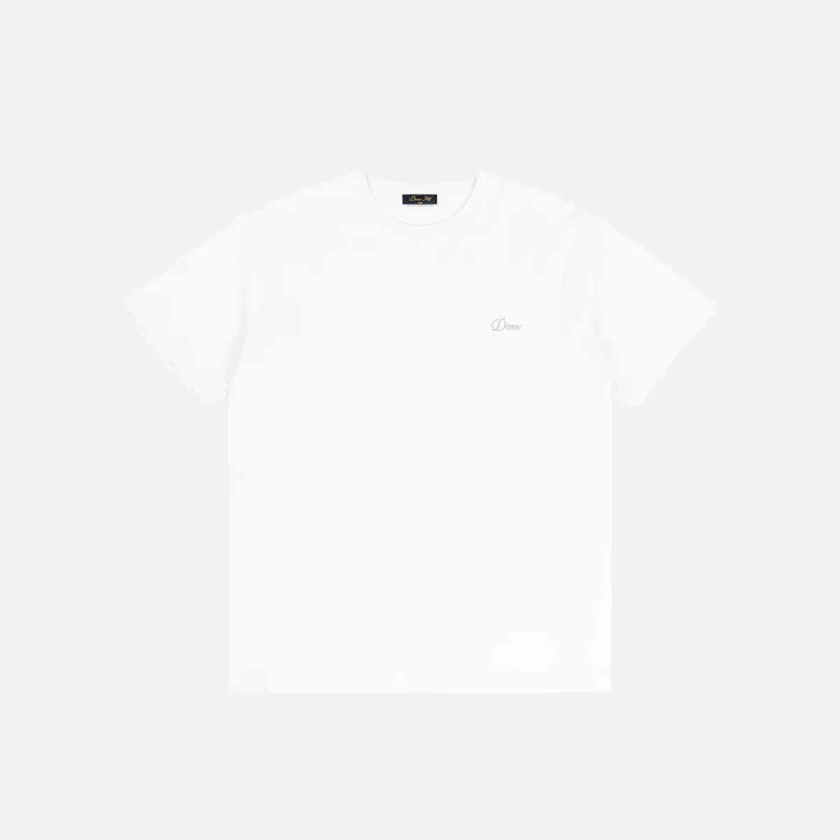 Dime Cursive Small Logo T-Shirt White